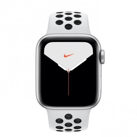 Apple Watch Series 5 Nike+ 40mm GPS Silver Aluminum Case with Pure Platinum/Black Nike Sport Band (MX3R2)