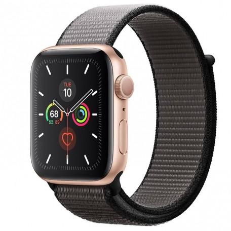 Apple Watch Series 5 44mm Gold Aluminum Case with Anchor Gray Sport Loop