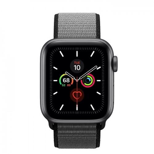 Apple Watch Series 5 40mm Space Gray Aluminium Case with Anchor Gray Sport Loop