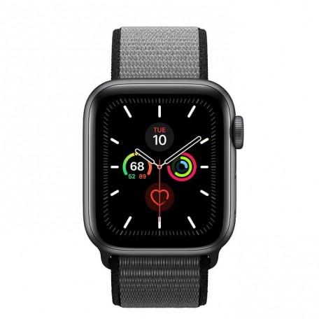 Apple Watch Series 5 40mm Space Gray Aluminum Case with Anchor Gray Sport Loop