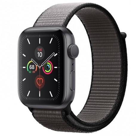 Apple Watch Series 5 44mm Space Gray Aluminium Case with Anchor Gray Sport Loop (MWTY2)