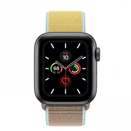 Apple Watch Series 5 40mm Space Gray Aluminium Case with Camel Sport Loop