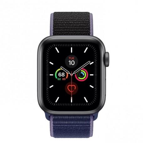 Apple Watch Series 5 40mm Space Gray Aluminum Case with Midnight Blue Sport Loop