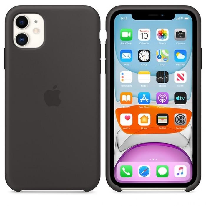 Чехол оригинальный iPhone 11 Silicone Case — Black