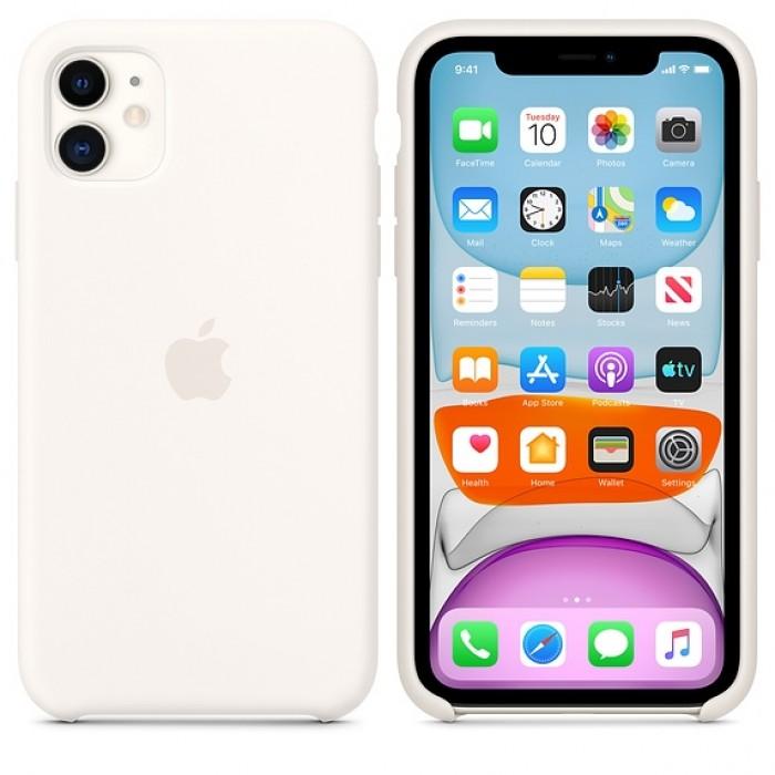 Чехол оригинальный iPhone 11 Silicone Case — White