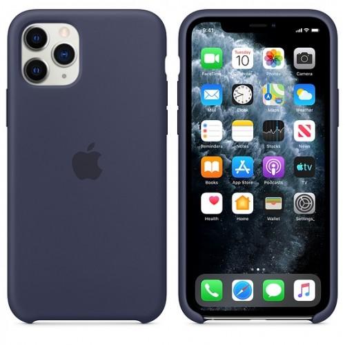 Original iPhone 11 Pro Silicone Case — Midnight Blue