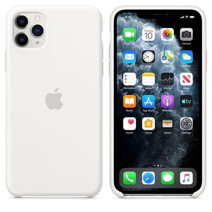 Чехол оригинальный iPhone 11 Pro Max Silicone Case — White