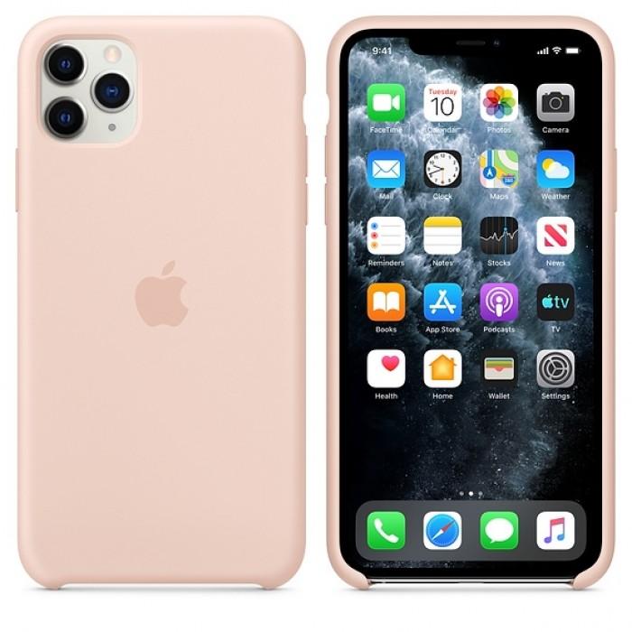 Чехол оригинальный iPhone 11 Pro Max Silicone Case — Pink Sand