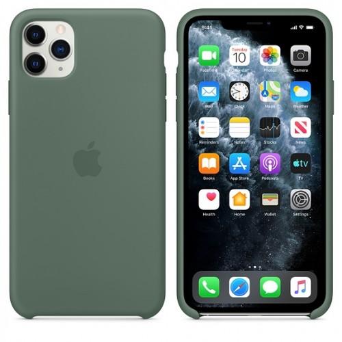 Чехол оригинальный iPhone 11 Pro Max Silicone Case — Pine Green