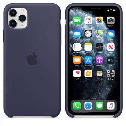 Чехол оригинальный iPhone 11 Pro Max Silicone Case — Midnight Blue