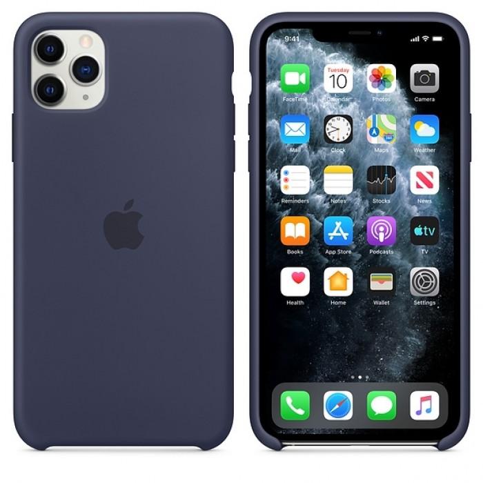 Original iPhone 11 Pro Max Silicone Case — Midnight Blue