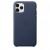 Чехол оригинальный iPhone 11 Pro Max Leather Case — Midnight Blue