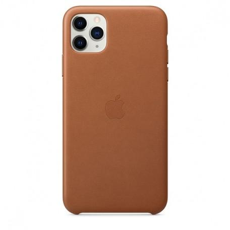 Original iPhone 11 Pro Max Leather Case – Saddle Brown