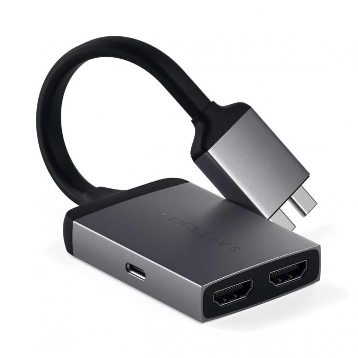 Satechi Type-C Dual HDMI Adapter Space Gray (ST-TCDHAM)