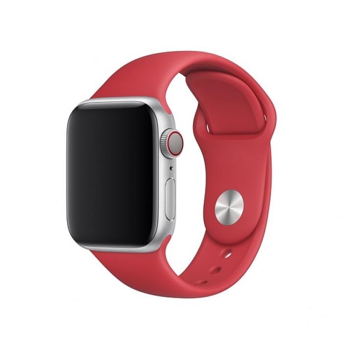 Оригинальный спортивный ремешок для Apple Watch 44mm (PRODUCT)RED Sport Band — S/M — M/L (MLDJ2 / MU9N2)