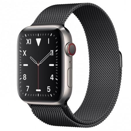 Apple Watch Series 5 Edition 44mm Titanium Case with Space Black Milanese Loop