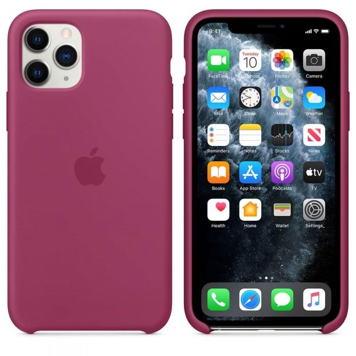 Чехол оригинальный iPhone 11 Pro Silicone Case — Pomegranate