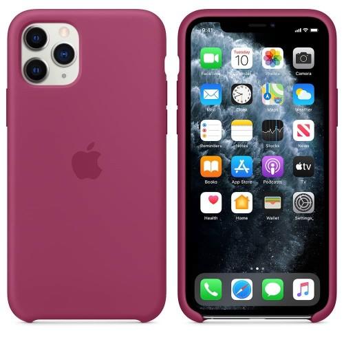 Original iPhone 11 Pro Max Silicone Case — Pomegranate