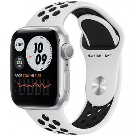 Apple Watch Series 6 Nike 44mm GPS Silver Aluminum Case with Pure Platinum/Black Nike Sport Band