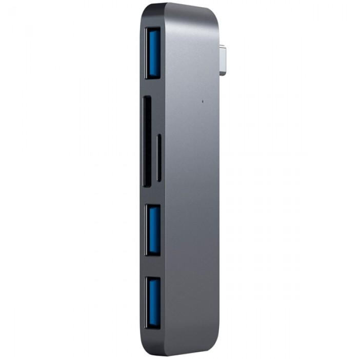 Satechi Type-C USB 3.0 3-in-1 Combo Hub Space Gray