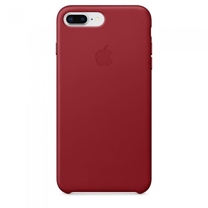 Чехол оригинальный iPhone 8 Plus / 7 Plus Leather Case — (PRODUCT) RED