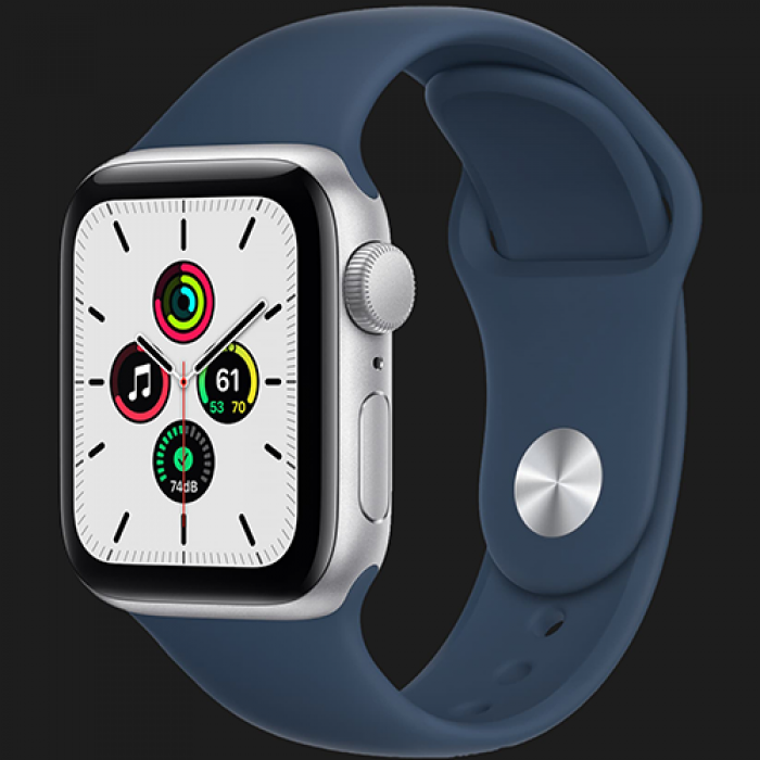 б/в Apple WATCH SE 44mm Silver with Abyss Blue Sport Band