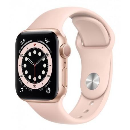 Apple Watch Series 6 44mm Gold Aluminum Case with Pink Sand Sport Band folosit