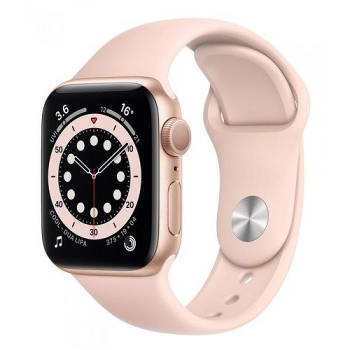 Apple Watch Series 6 44mm Gold Aluminum Case with Pink Sand Sport Band used