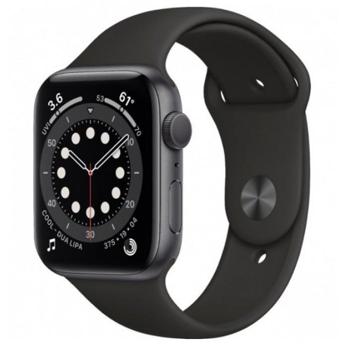 б/у Apple Watch Series 6 44mm Space Gray Aluminum Case with Black Sport Band