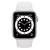 Apple Watch Series 6 44mm Silver Aluminum Case with White Sport Band used