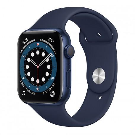 Apple Watch Series 6 44mm Blue Aluminum Case with Deep Navy Sport Band folosit