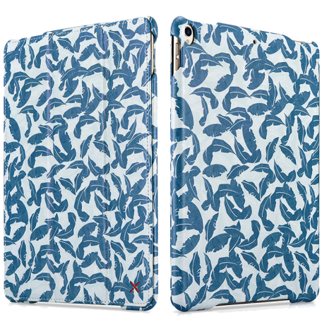 XOOMZ Case for iPad Air3/Pro 10.5' Nature Leather Folio Series [blue]