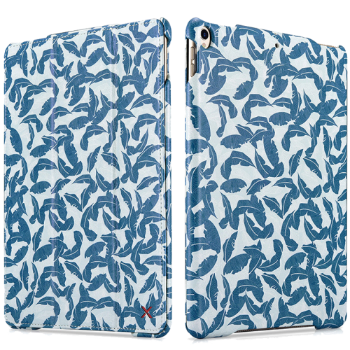 XOOMZ Case for iPad Air3/Pro 10.5' Nature Leather Folio Series [blue]