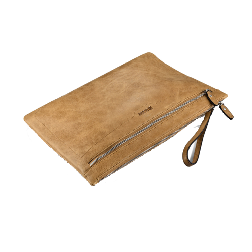 iCarer Sleeve for iPad 9.7' Shenzhou Real Leather Latop Zipper Sleeve Series [brown]