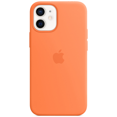 Smart Silicone Case for iPhone 12 Mini 1:1 Original[Kumquat]