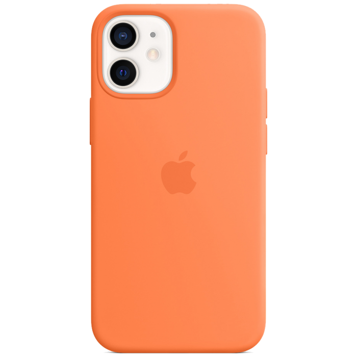 Smart Silicone Case for iPhone 12 Mini 1:1 Original[Kumquat]