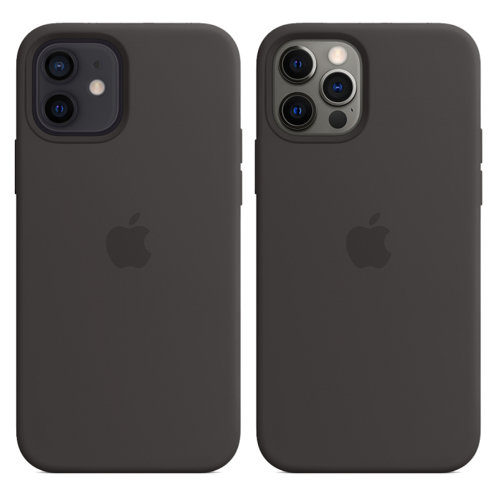 Чехол Smart Silicone Case для iPhone 12/12 Pro 1:1 Original[Black]