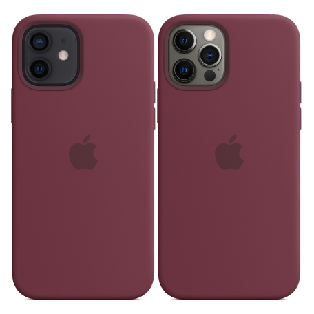 Чехол Smart Silicone Case для iPhone 12/12 Pro 1:1 Original[Plum]