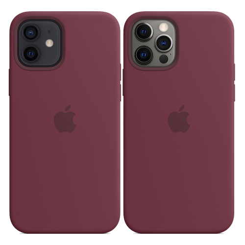 Чохол Smart Silicone Case для iPhone 12/12 Pro 1:1 Original[Plum]