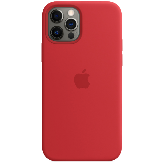 Smart Silicone Case for iPhone 12 Pro Max 1:1 Original[Red]