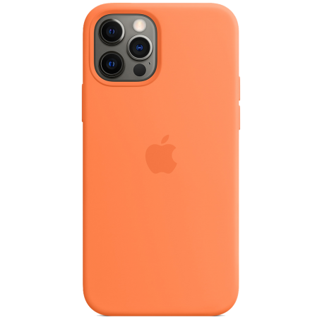 Smart Silicone Case for iPhone 12 Pro Max 1:1 Original[Kumquat]