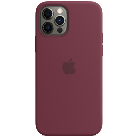 Чохол Smart Silicone Case для iPhone 12 Pro Max 1:1 Original[Plum]