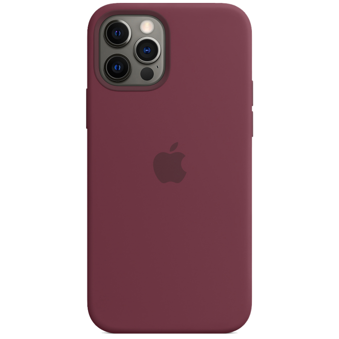 Чохол Smart Silicone Case для iPhone 12 Pro Max 1:1 Original[Plum]