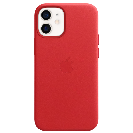 Smart Leather Case for iPhone 12 Mini with MagSafe 1:1 Original[Red]