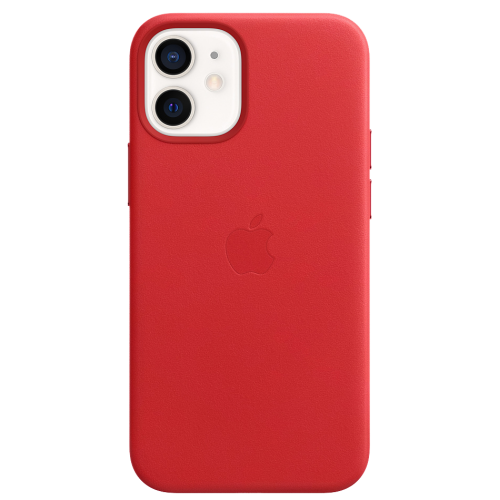 Чохол Smart Leather Case для iPhone 12 Mini with MagSafe 1:1 Original[Red]