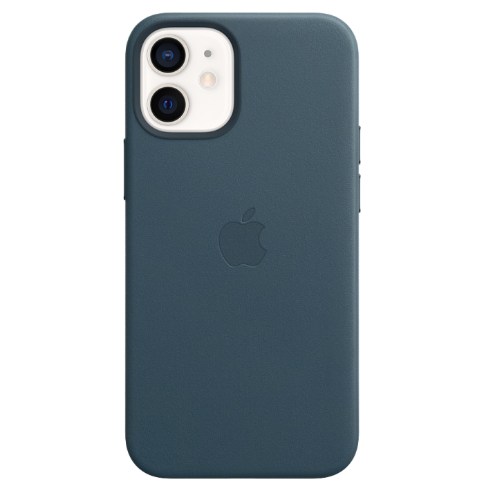 Чехол Smart Leather Case для iPhone 12 Mini with MagSafe 1:1 Original[Blue Lake]