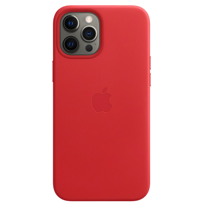 Smart Leather Case for iPhone 12 Pro Max with MagSafe 1:1 Original[Red]