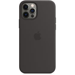 Чохол Smart Silicone Case для iPhone 12 Pro Max with MagSafe 1:1 Original[Black]