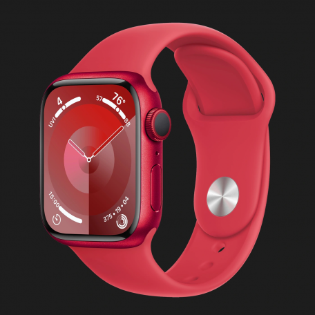 Apple Watch Series 9 41mm (PRODUCT)RED Aluminum Case with Red Sport Band (MRXG3)