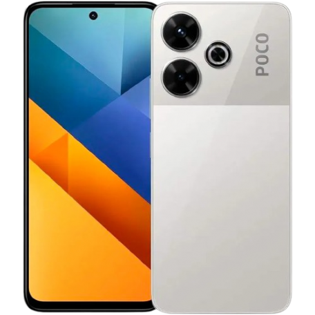 Xiaomi Poco M6 4G 6/128GB argintiu (versiunea globală)